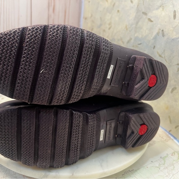 Hunter Rain Boots Tall Gloss Eggplant Color - Picture 11 of 12